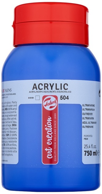 Farba akrylowa 750ml Ultramarine 504 Art Creation, Talens