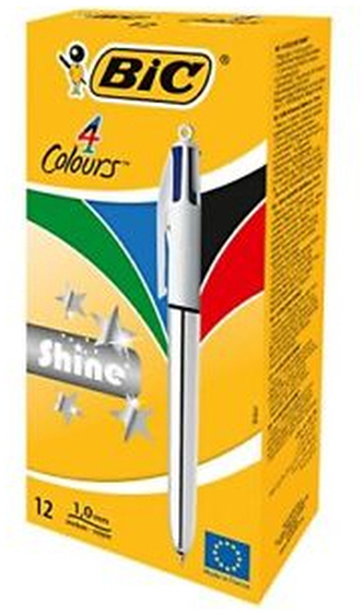 Długopis 4-kol. 4 Colours Shine Silver, BiC