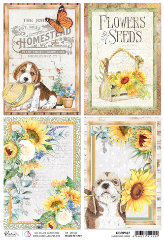Papier ryżowy A4 Farmhouse Cards, Ciao Bella