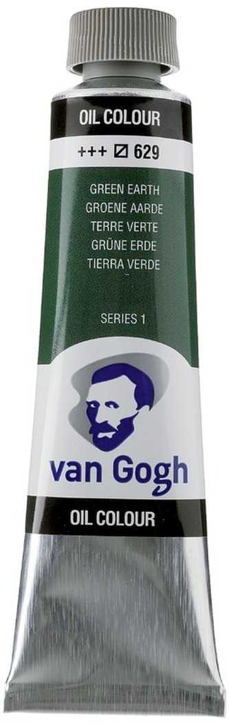 Farba olejna Van Gogh, 40ml Green Earth 629, Talens