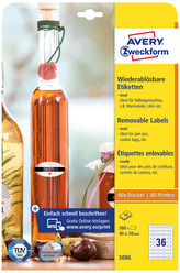 Etykiety na przetwory i słoiki 40x20mm  Zdesign Avery