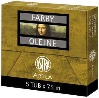 Farba olejna Artea biel cynk. tuba 75ml, Astra