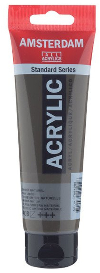 Farba akrylowa nr 408 raw umber 120ml, Amsterdam