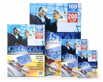 Folia laminacyjna  A4 100 mic. antystatyczna, dwustronna, matowa op. 100 szt., Argo