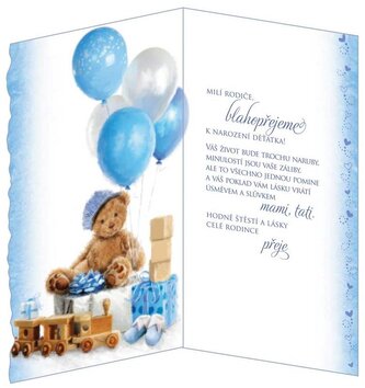 Karnet Dzieci + Koperta - Witaj między nami ! 16-638, Argus