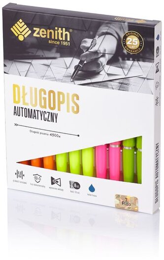 Długopis Zenith 7 Fluo różne kolory, Zenit