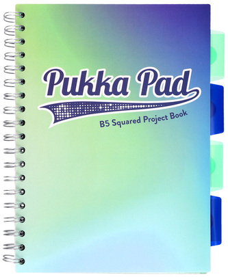 Kołonotes Project Book B5 100k 80g kratka Seafoam morski, Pukka Pad