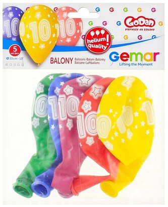 Balony Premium Hel z nadr. 10, 13" op. 5szt., GoDan
