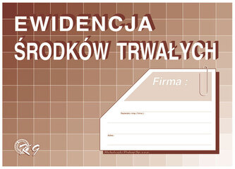 Druk Ewidencja środków trwałych A-4, MiP