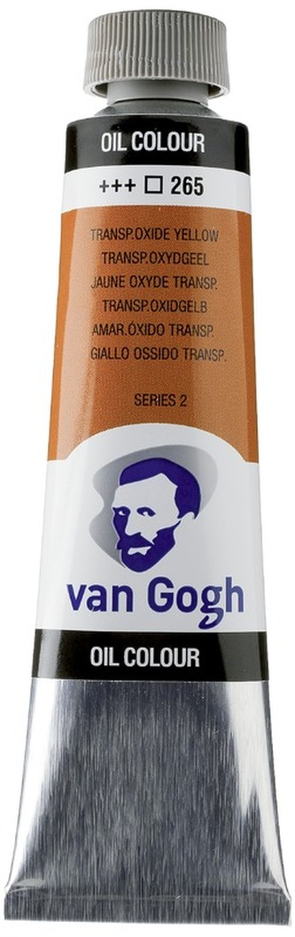 Farba olejna Van Gogh, 40ml Transparent Oxide Yellow 265, Talens