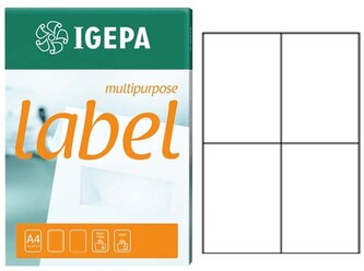 Etykiety 105x148mm 4x100ark, Igepa Label