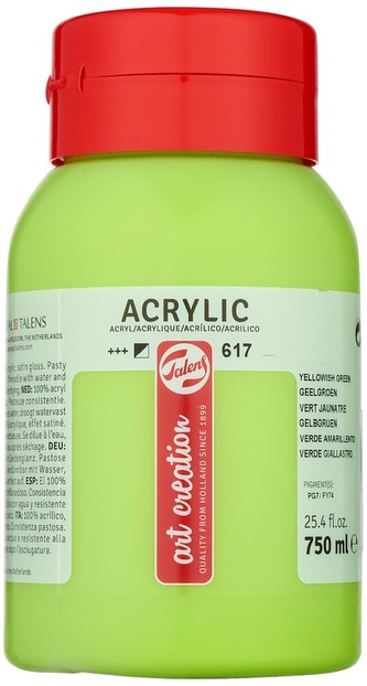 Farba akrylowa 750ml Yellow Green 617 Art Creation, Talens