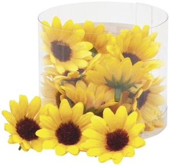 Elementy z pcv, Słoneczniki 22szt.śr.3,5cm. D-A-S