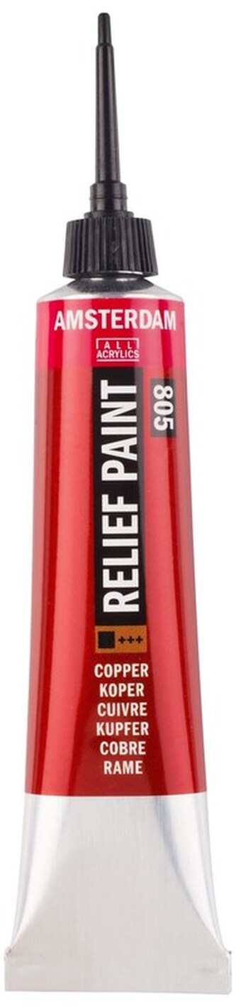 Farba konturowa Amsterdam Relief Paint 20ml Copper 805, Talens