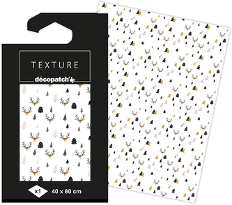 Papier do decoupage teksturowany BN 40 x 60 cm TD777 C, Decopatch