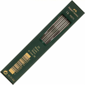 Grafity 2.0mm 2B op. 10 pręcików, Faber-Castell