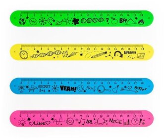 Linijka zwijana 18 cm, różne kolory Relax & Be Clever, Trendhaus