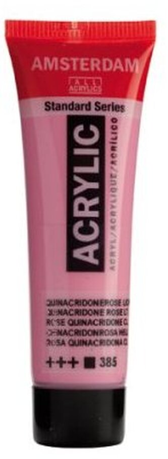 Farba akrylowa nr 385 quinacridone rose lt. 20ml, Amsterdam