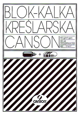 Blok kalki kreślarskiej A4 30 k. 90/95g, Canson