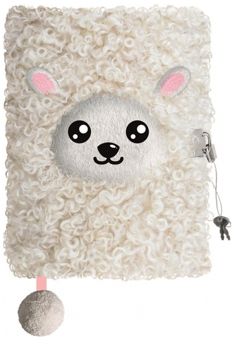 Pamiętnik z kłódką 3D włochacz A5 96k My Little Friend Sheep, St.Majewski