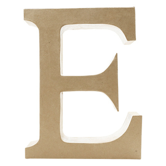 Litera fantazyjna duża "E" z masy papierowej AC455, Decopatch