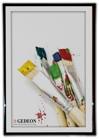 Ramka 29.7 x 42 cm plastikowa czarna, Gedeon