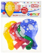 Balony Premium Hel z nadr. 8, 13" op. 5szt., GoDan
