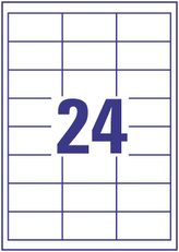 Etykiety 64.6 x 33.8 mm 24 x 100 ark Europe100 by Economy, Avery