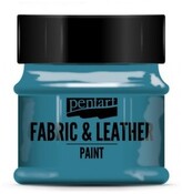 Farba do tkanin i skór 50ml turkus niebieski, Pentart