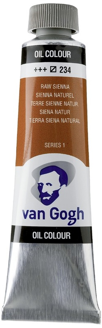 Farba olejna Van Gogh, 40ml Raw Sienna 234, Talens