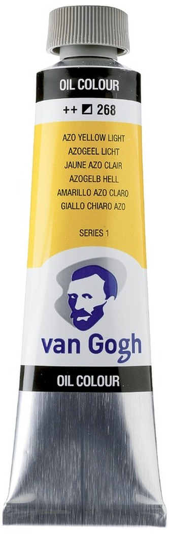 Farba olejna Van Gogh, 40ml Azo Yellow Light 268, Talens