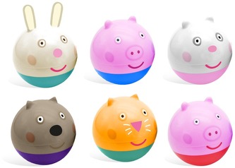 Piłka grzechotka 12M+ Świnka Peppa, Kids