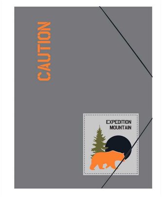 Teczka A4+ z gumką B"log traveller, Ancor