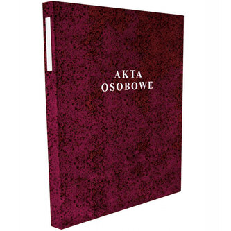 Akta osobowe oprawa twarda bindowana bordo T-04, Konfex
