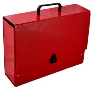 Teczka rączką B4 Jumbo 10 cm pastel. czerwona, Penmate