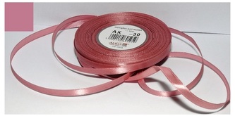 Wstążka satynowa szaro-różowa 25 mm 32 mb. AX25-30, Aliga