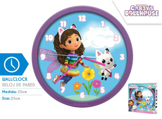 Zegar ścienny 25 cm Gabbys Dollhouse, Kids