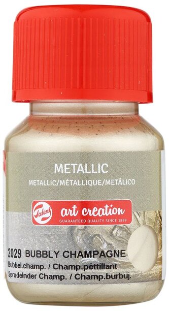 Farba akrylowa metaliczna 30ml Bubbly Champagne 2029, Talens