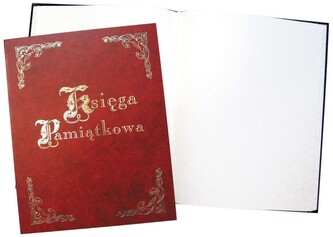 Księga pamiątk.255x320 100 k. bordo Warta