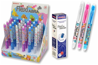 Zestaw prom. Długopisy ścieralne Flexi Abra Food 24szt + 20 wkładów, Penmate