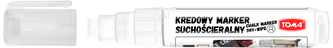 Marker suchościeralny 5x8mm biały, Toma