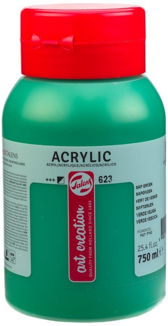 Farba akrylowa 750ml Sap Green 623 Art Creation, Talens