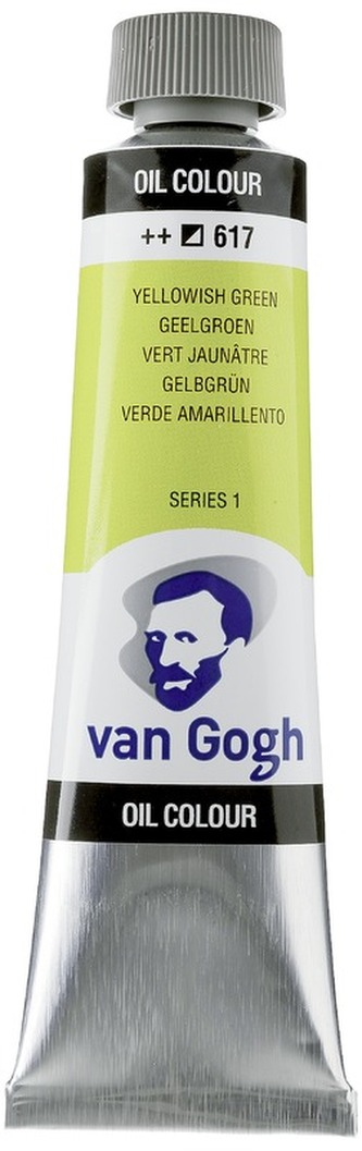 Farba olejna Van Gogh, 40ml Yellowish Green 617, Talens