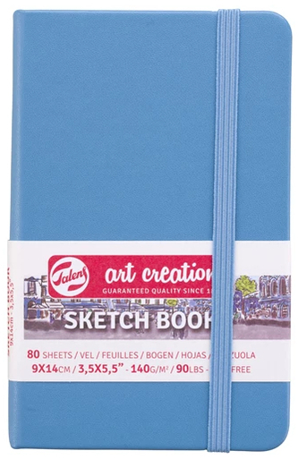 Szkicownik 9X14 niebieski Art Creation, Talens