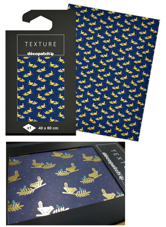 Papier do decoupage teksturowany 40 x 60 cm na blistrze TD 824, Decopatch