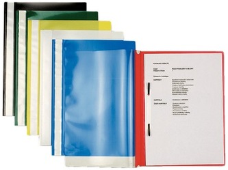 Skoroszyty plastikowe miękkie A4 gran. op. 25 szt.Esselte