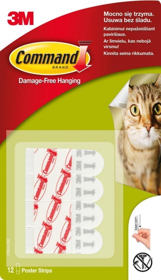 Paski samoprzylepne małe białe 17024 PL 12 szt. Command, 3M