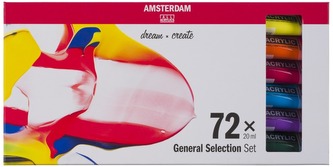 Zestaw farb akrylowych w tubkach 72x20ml 443543, Amsterdam