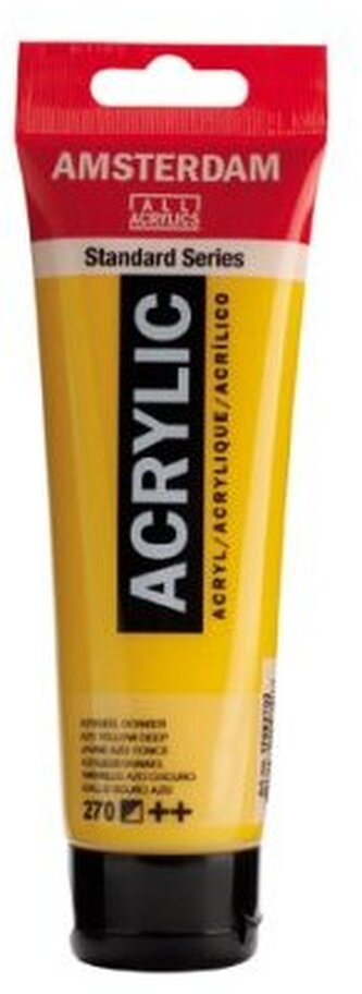 Farba akrylowa nr 270 azo yellow deep.120ml, Amsterdam