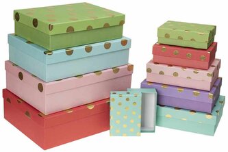 Zestaw pudełek PUG-22013-PR-HS 10szt., Rozette